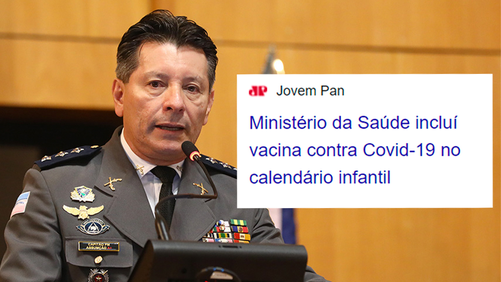 Deputado Capitão Assumção acusa Ministério da Saúde de violar os diretos fundamentais ao incluir vacina contra Covid-19 no calendário nacional de 2024.